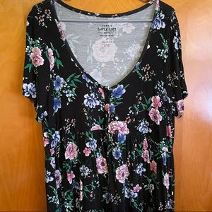 Torrid Button-Down Super Soft Babydoll Tee